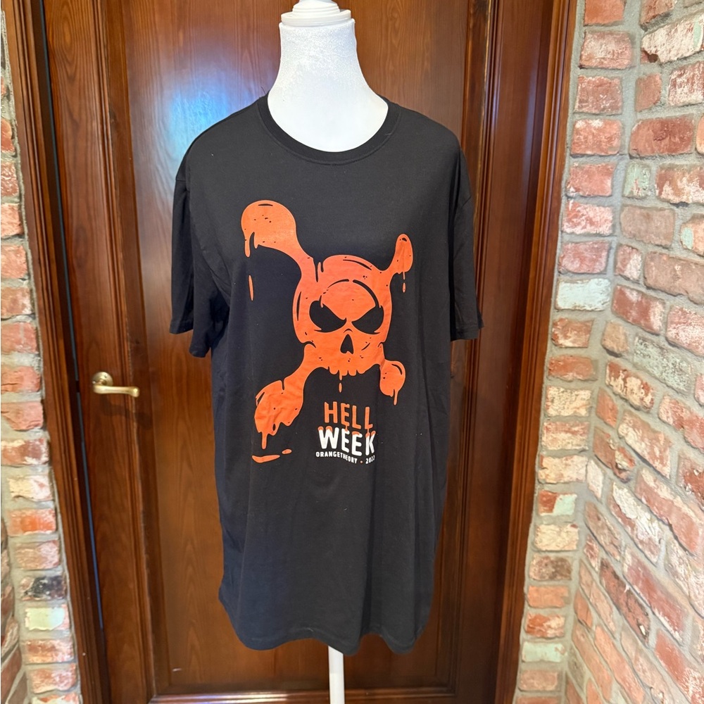 Orangetheory Black and Orange Short Sleeve Tee